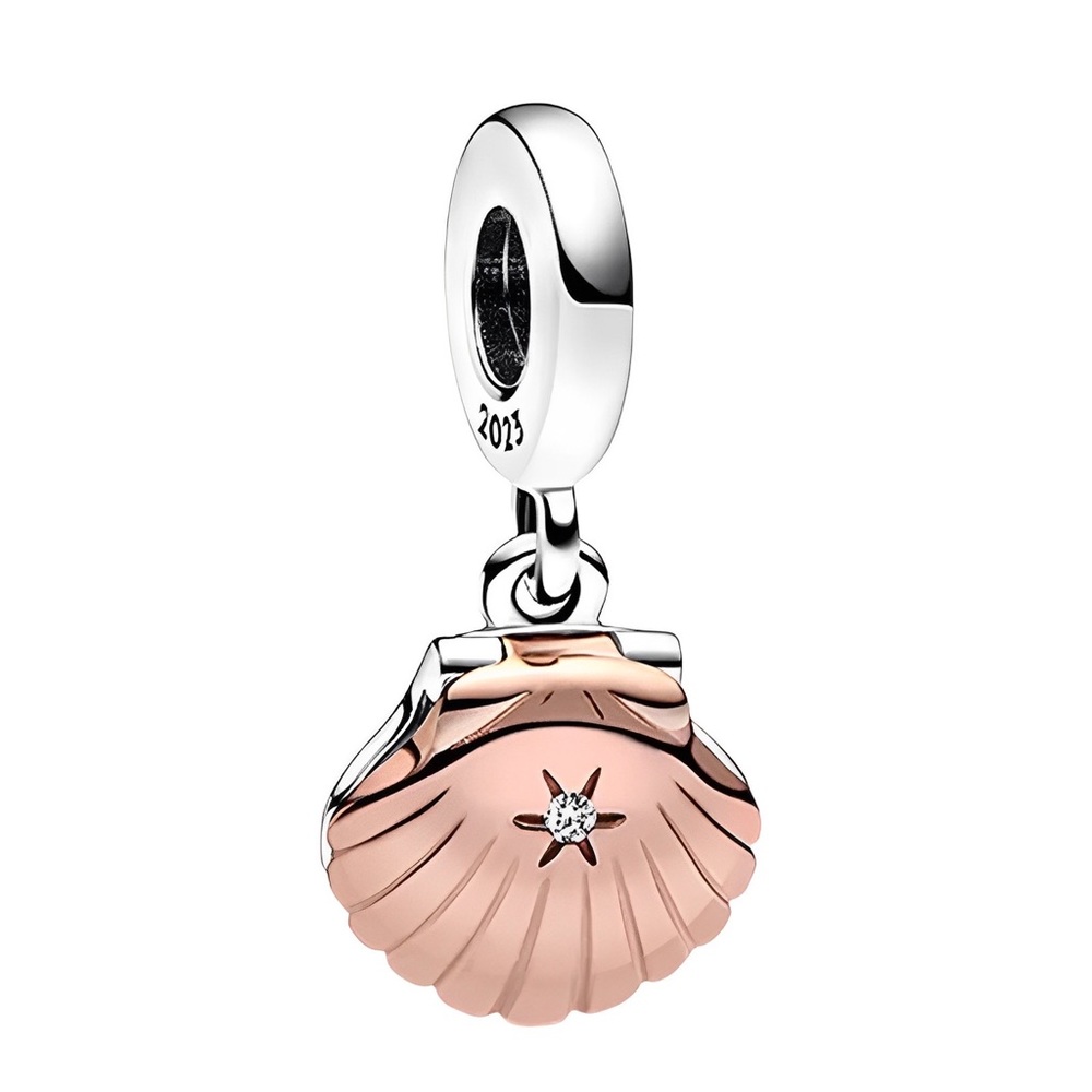 Linx Two Toned Seashell Dangle Charm
